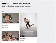 Tablet Screenshot of blackboxstudios.org
